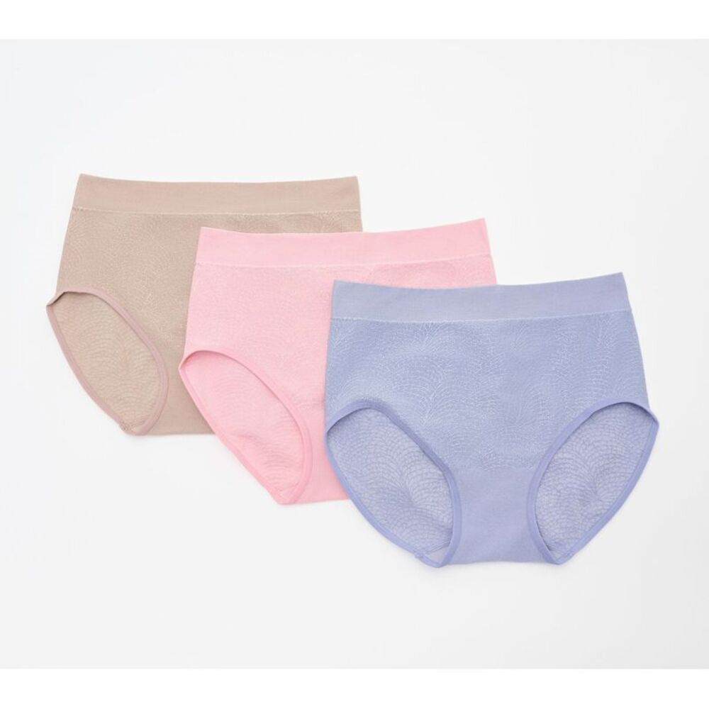Gloria Vanderbilt Women's Panties Sz L Breezies Featherlite Multi-colored
